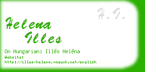helena illes business card