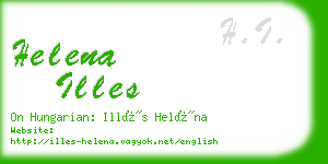 helena illes business card